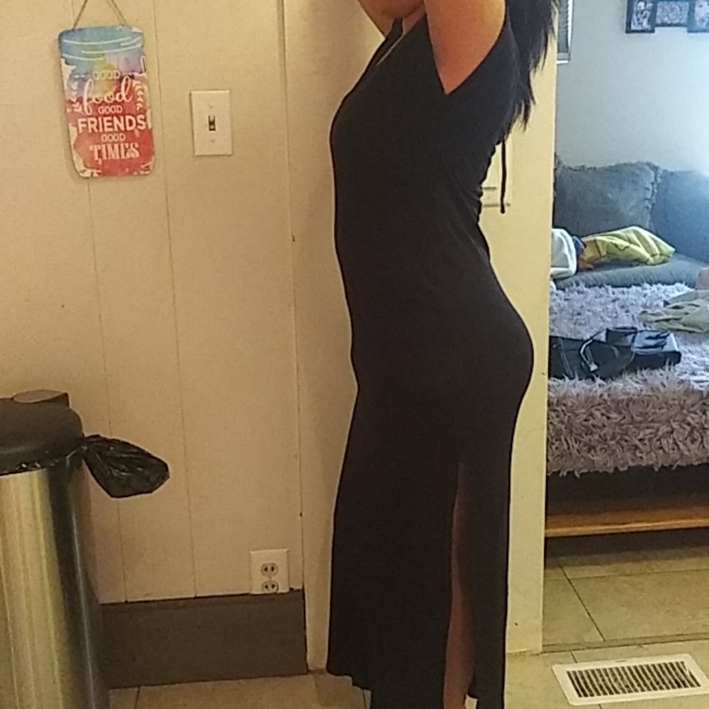 Long black dress